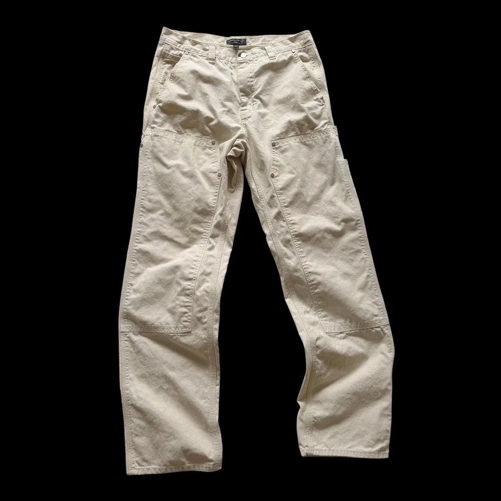 Banana Republic Straight Carpenter Pant Ecru Off White 32x34 S/409616